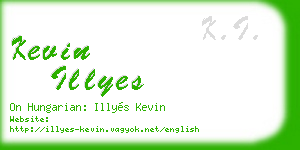 kevin illyes business card