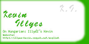 kevin illyes business card